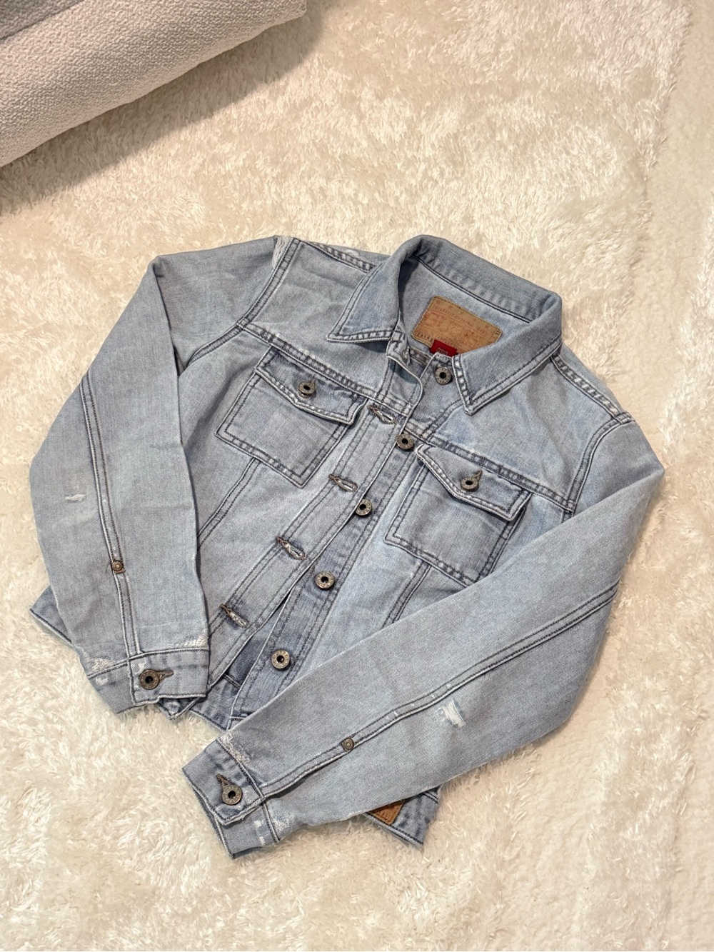 Guess Light Blue Denim Jean Jacket - Picture 2 of 5